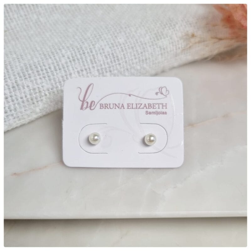 Brinco prata 925 com pérola P