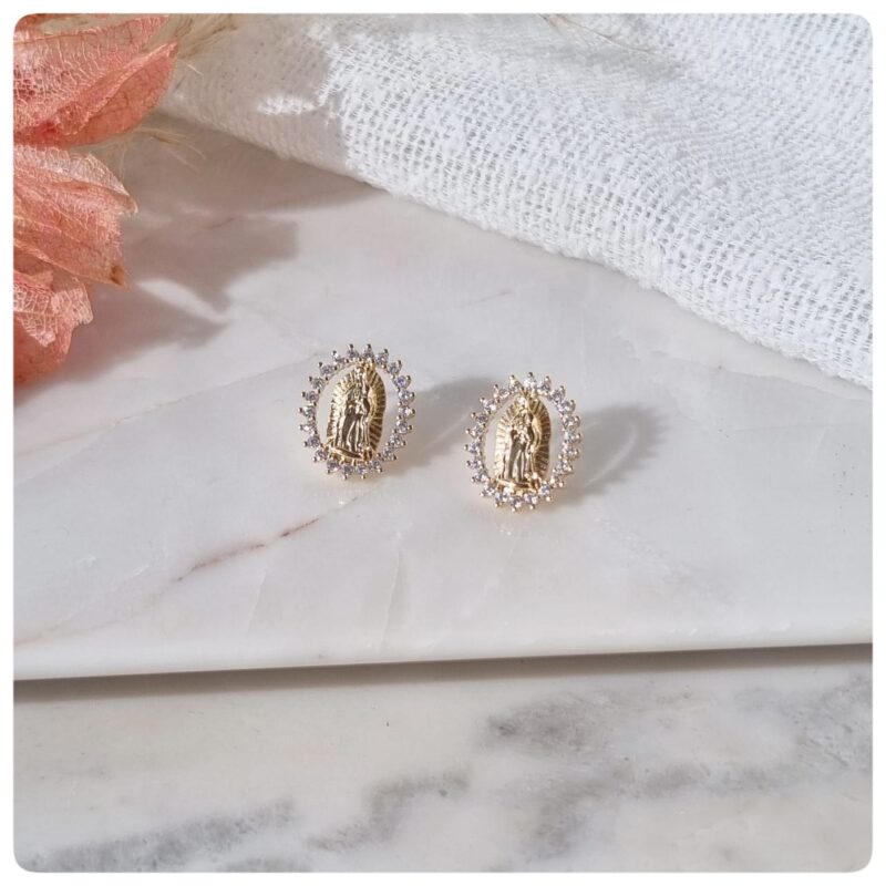 Brinco dourado Nossa Senhora de Guadalupe