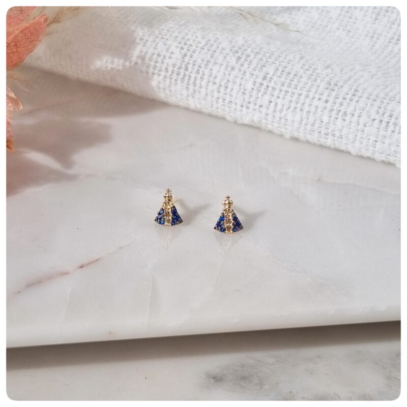 Brinco dourado Nossa Senhora Aparecida P
