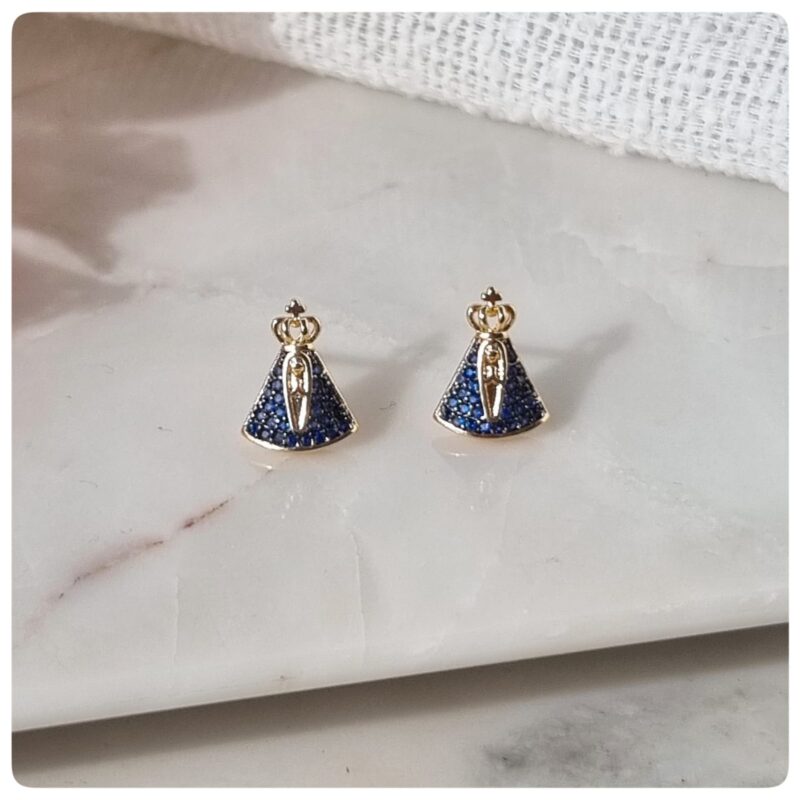 Brinco dourado Nossa Senhora Aparecida M