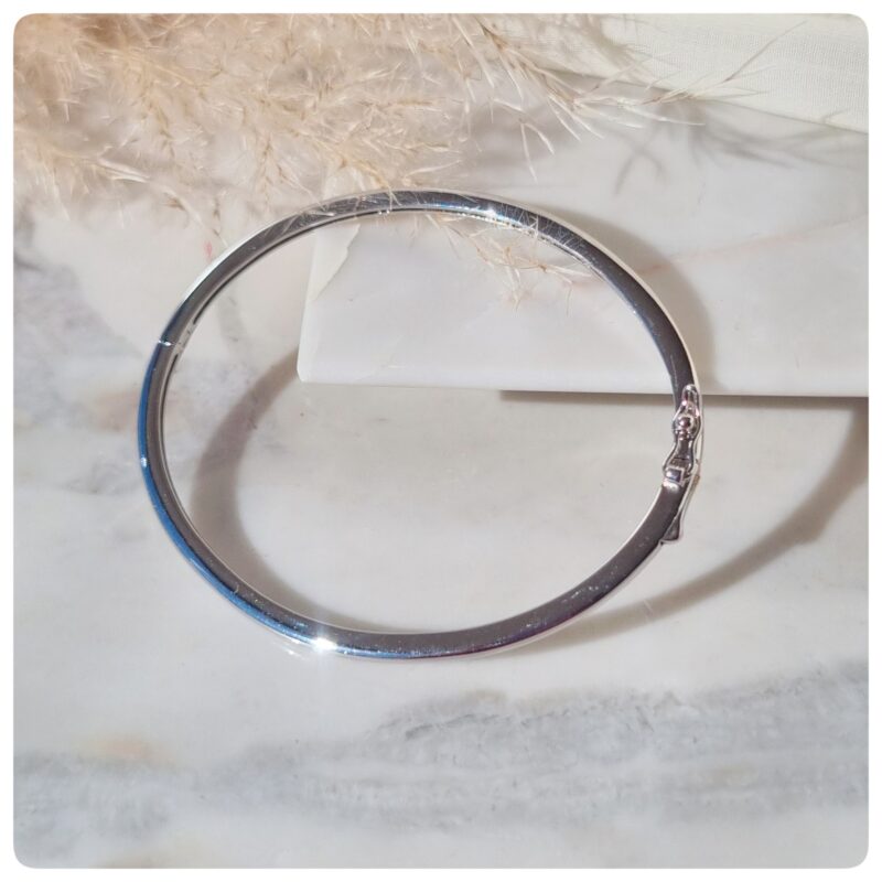 Bracelete algema banho ródio