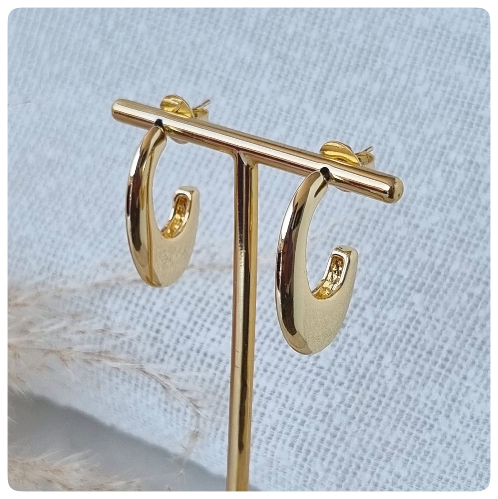 Brinco argola orgânica M